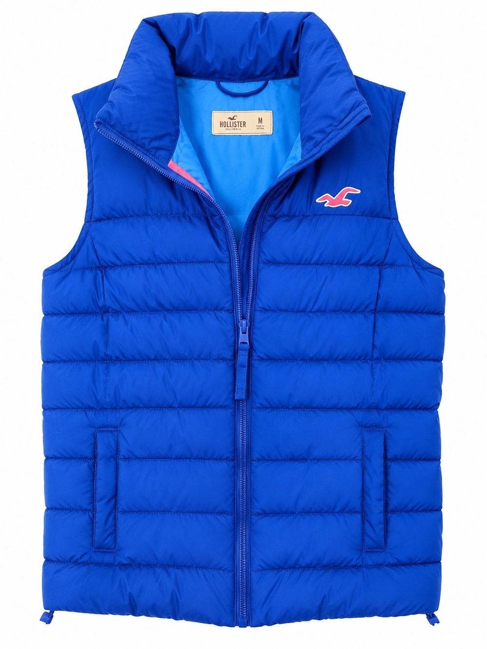 Hollister Y2k Blue Puffer Vest